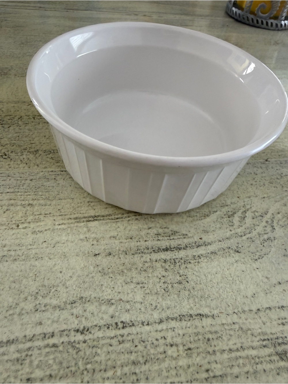 Corningware French White Ceramic Round Baking Dish